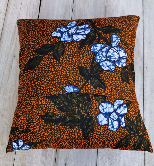 Brown and Blue Cushion